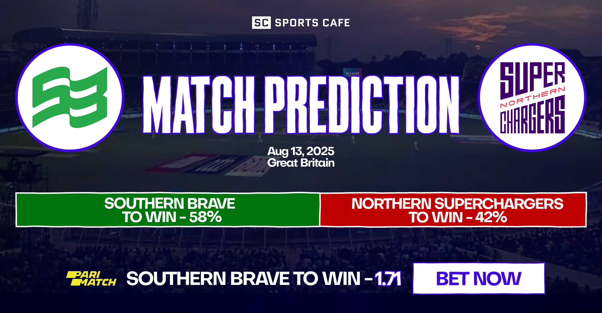 Southern Brave vs Northern Superchargers